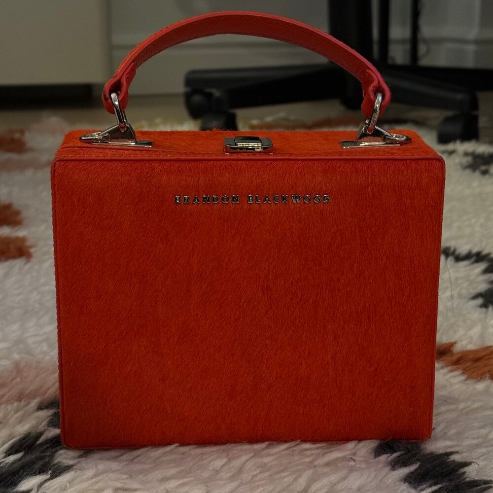 Brandon Blackwood Kendrick Trunk Purse in Orange
